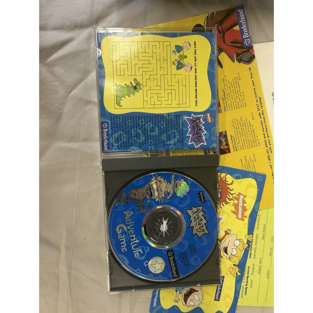 Vintage Rugrats On CD-ROM Adventure Game Windows 95/98